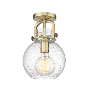 Downtown Urban One Light Semi-Flush Mount in Brushed Brass (405|410-1F-BB-G410-8SDY)