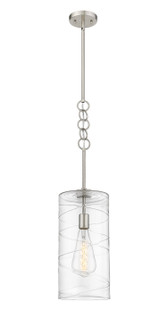 Downtown Urban LED Mini Pendant in Brushed Satin Nickel (405|380-1S-SN-G381-8CL-BB-95-LED)