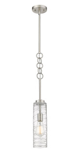 Downtown Urban LED Mini Pendant in Brushed Satin Nickel (405|380-1S-SN-G381-4CL-LED)