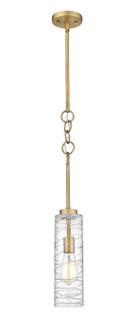 Downtown Urban LED Mini Pendant in Brushed Brass (405|380-1S-BB-G381-4CL-LED)