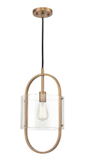 Pelham LED Mini Pendant in Brushed Brass (405|371-1P-BB-CL-LED)