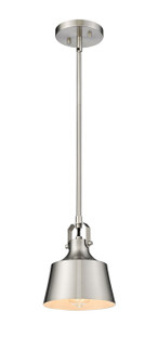 Auralume One Light Mini Pendant in Brushed Satin Nickel (405|370-1S-SN-M)