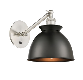 Ballston LED Wall Sconce in Brushed Satin Nickel (405|317-1W-SN-M14-BK-LED)