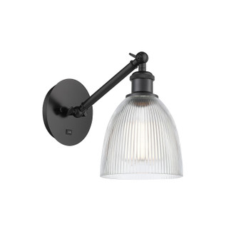 Ballston One Light Wall Sconce in Matte Black (405|317-1W-BK-G382)