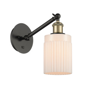 Ballston One Light Wall Sconce in Black Antique Brass (405|317-1W-BAB-G341)