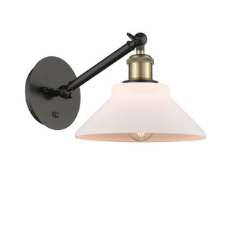 Ballston One Light Wall Sconce in Black Antique Brass (405|317-1W-BAB-G131)