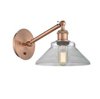 Ballston One Light Wall Sconce in Antique Copper (405|317-1W-AC-G132)