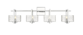 Auralume Four Light Bath Vanity in Polished Chrome (405|312-4W-PC-CL)