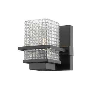 Auralume One Light Bath Vanity in Black (405|310-1W-BK-CL)