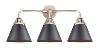 Nouveau 2 Three Light Bath Vanity in Polished Nickel (405|288-3W-PN-M13-BK)