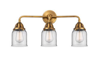 Nouveau 2 Three Light Bath Vanity in Brushed Brass (405|288-3W-BB-G52)