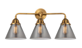 Nouveau 2 Three Light Bath Vanity in Brushed Brass (405|288-3W-BB-G43)
