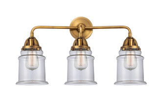 Nouveau 2 Three Light Bath Vanity in Brushed Brass (405|288-3W-BB-G182) Nouveau 2 Three Light Bath Vanity in Brushed Brass (405|288-3W-BB-G182)