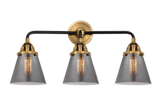 Nouveau 2 Three Light Bath Vanity in Black Antique Brass (405|288-3W-BAB-G63)
