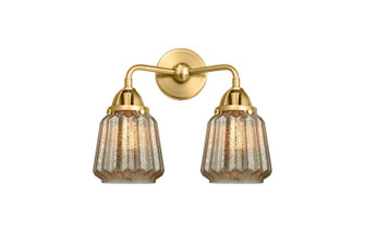 Nouveau 2 LED Bath Vanity in Satin Gold (405|288-2W-SG-G146-LED)