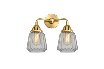 Nouveau 2 LED Bath Vanity in Satin Gold (405|288-2W-SG-G142-LED)