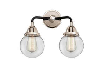 Nouveau 2 LED Bath Vanity in Black Polished Nickel (405|288-2W-BPN-G202-6-LED) Nouveau 2 LED Bath Vanity in Black Polished Nickel (405|288-2W-BPN-G202-6-LED)