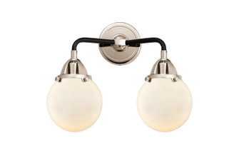 Nouveau 2 Two Light Bath Vanity in Black Polished Nickel (405|288-2W-BPN-G201-6)