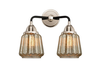 Nouveau 2 Two Light Bath Vanity in Black Polished Nickel (405|288-2W-BPN-G146)