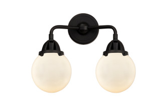 Nouveau 2 Two Light Bath Vanity in Matte Black (405|288-2W-BK-G201-6)