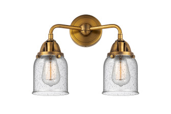 Nouveau 2 Two Light Bath Vanity in Brushed Brass (405|288-2W-BB-G54)