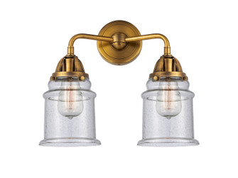 Nouveau 2 Two Light Bath Vanity in Brushed Brass (405|288-2W-BB-G184)