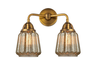 Nouveau 2 LED Bath Vanity in Brushed Brass (405|288-2W-BB-G146-LED)