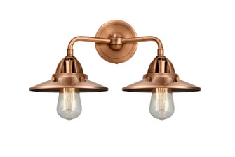Nouveau 2 LED Bath Vanity in Antique Copper (405|288-2W-AC-M3-AC-LED)