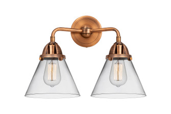 Nouveau 2 Two Light Bath Vanity in Antique Copper (405|288-2W-AC-G42)
