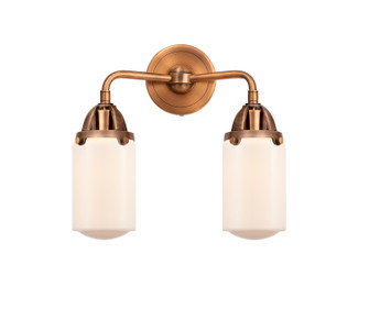 Nouveau 2 LED Bath Vanity in Antique Copper (405|288-2W-AC-G311-LED)