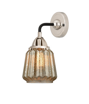 Nouveau 2 One Light Wall Sconce in Black Polished Nickel (405|288-1W-BPN-G146)