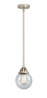 Nouveau 2 LED Mini Pendant in Brushed Satin Nickel (405|288-1S-SN-G204-6-LED)