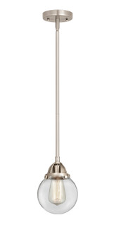 Nouveau 2 One Light Mini Pendant in Brushed Satin Nickel (405|288-1S-SN-G202-6)