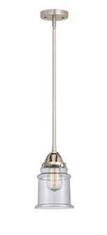 Nouveau 2 One Light Mini Pendant in Brushed Satin Nickel (405|288-1S-SN-G184)