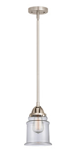 Nouveau 2 One Light Mini Pendant in Brushed Satin Nickel (405|288-1S-SN-G182)
