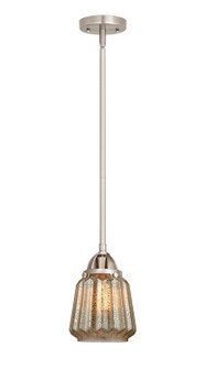 Nouveau 2 LED Mini Pendant in Brushed Satin Nickel (405|288-1S-SN-G146-LED)