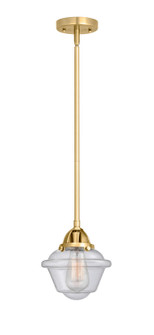 Nouveau 2 LED Mini Pendant in Satin Gold (405|288-1S-SG-G534-LED)