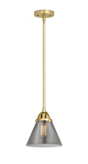 Nouveau 2 LED Mini Pendant in Satin Gold (405|288-1S-SG-G43-LED)