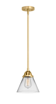 Nouveau 2 LED Mini Pendant in Satin Gold (405|288-1S-SG-G42-LED)