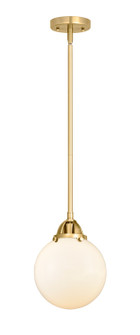 Nouveau 2 LED Mini Pendant in Satin Gold (405|288-1S-SG-G201-8-LED)
