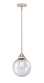 Nouveau 2 LED Mini Pendant in Polished Nickel (405|288-1S-PN-G204-8-LED)