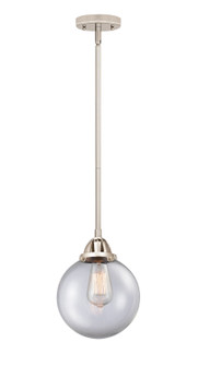 Nouveau 2 One Light Mini Pendant in Polished Nickel (405|288-1S-PN-G202-8)