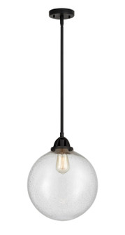 Nouveau 2 LED Mini Pendant in Matte Black (405|288-1S-BK-G204-12-LED)