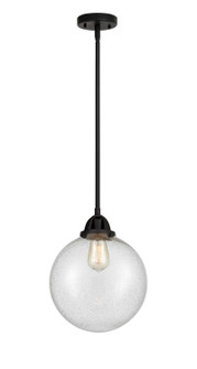 Nouveau 2 LED Mini Pendant in Matte Black (405|288-1S-BK-G204-10-LED)