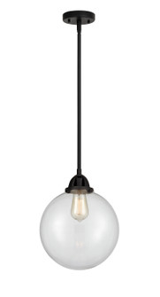 Nouveau 2 One Light Mini Pendant in Matte Black (405|288-1S-BK-G202-10)