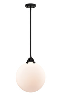 Nouveau 2 LED Mini Pendant in Matte Black (405|288-1S-BK-G201-12-LED)