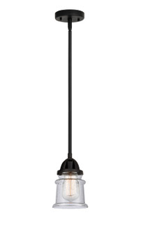 Nouveau 2 One Light Mini Pendant in Matte Black (405|288-1S-BK-G184S)