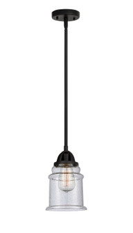 Nouveau 2 One Light Mini Pendant in Matte Black (405|288-1S-BK-G184)