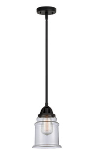 Nouveau 2 One Light Mini Pendant in Matte Black (405|288-1S-BK-G182)
