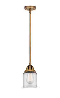 Nouveau 2 LED Mini Pendant in Brushed Brass (405|288-1S-BB-G52-LED)